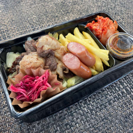 国産肉盛｜北九州市・小倉北区で鉄板焼きのお弁当のテイクアウト・デリバリーなら幸むすび