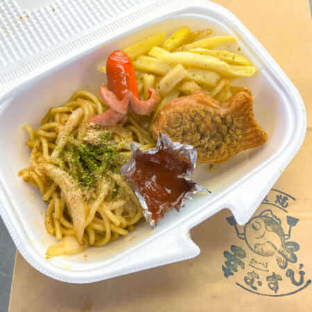 お子様　焼きそばBox｜北九州市・小倉北区で鉄板焼きのお弁当のテイクアウト・デリバリーなら幸むすび